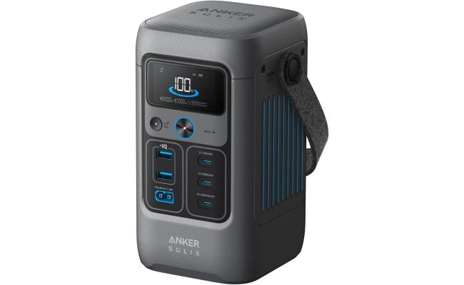 Anker SOLIX C200 DC 60.000mAH Power Bank Station, 192Wh Portable Power Station, LiFePO4 Battery, 200W Solar Generator, for Outdoor Camping, Traveling, and Emergencies